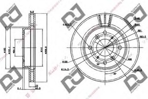 Фото Гальмівний диск DJ PARTS BD1243