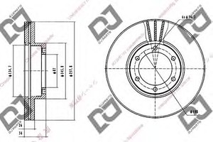 Фото Гальмівний диск DJ PARTS BD1259