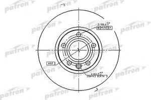 Фото Гальмівний диск Patron PBD2810