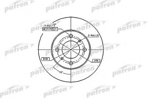 Фото Гальмівний диск Patron PBD4022