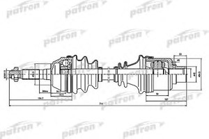 Фото Привідний вал Patron PDS0076