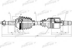 Фото Привідний вал Patron PDS0086