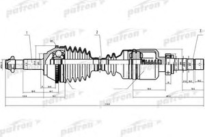 Фото Привідний вал Patron PDS0087