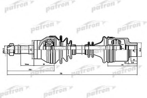 Фото Привідний вал Patron PDS0094