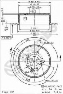 Фото Гальмівний диск AP Automotive Prod 14538