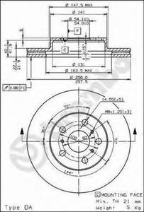 Фото Гальмівний диск AP Automotive Prod 24420