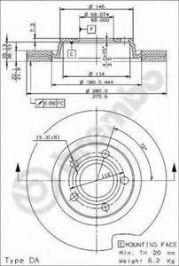 Фото Гальмівний диск AP Automotive Prod 24700E