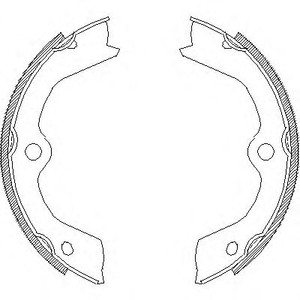 Фото Комплект тормозных колодок, стояночная тормозная система WOKING Z4703.00