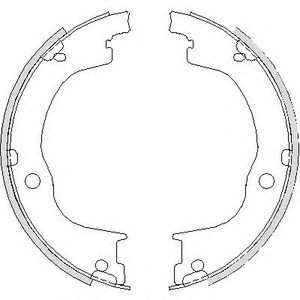 Фото Комплект тормозных колодок, стояночная тормозная система WOKING Z4749.00