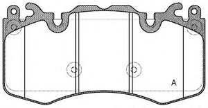 Фото Комплект гальмівних колодок, дискове гальмо OPEN PARTS BPA1410.00