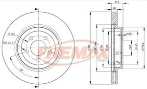 Фото Гальмівний диск FREMAX BD-9197