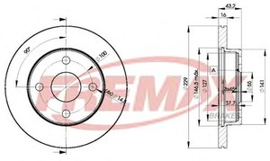 Фото Гальмівний диск FREMAX BD 1016