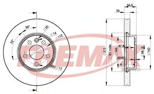 Фото Гальмівний диск FREMAX BD1530