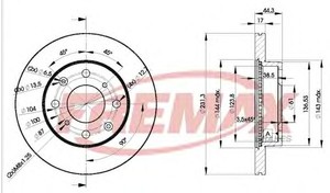 Фото Гальмівний диск FREMAX BD1702