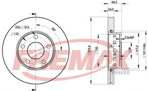 Фото Гальмівний диск FREMAX BD 8013