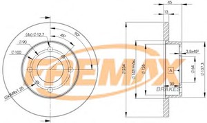 Фото Гальмівний диск FREMAX BD9280