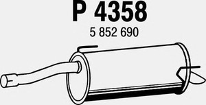 Фото Глушитель выхлопных газов конечный FENNO P4358