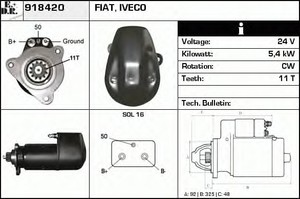 Фото Стартер EDR 918420