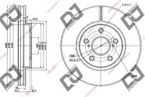 Фото Гальмівний диск DJ PARTS BD1023