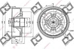 Фото Гальмівний барабан DJ PARTS BR1044