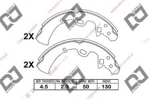 Фото Комплект гальмівних колодок DJ PARTS BS1036