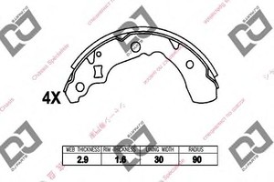 Фото Комплект гальмівних колодок DJ PARTS BS1071