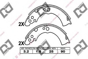 Фото Комплект гальмівних колодок DJ PARTS BS1109