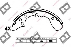 Фото Комплект гальмівних колодок DJ PARTS BS1272