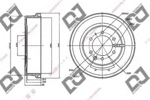 Фото Гальмівний барабан DJ PARTS BR1070