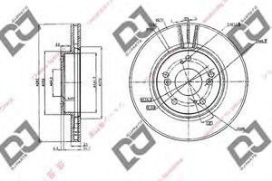 Фото Гальмівний диск DJ PARTS BD1041