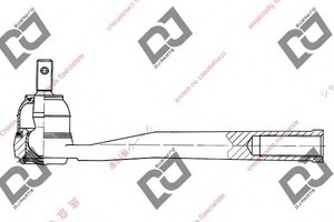 Фото Наконечник поперечной рулевой тяги DJ PARTS DE1060