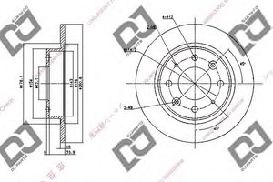 Фото Гальмівний диск DJ PARTS BD1093