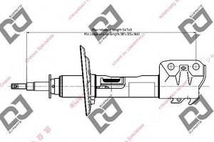 Фото Амортизатор DJ PARTS DS1491GS