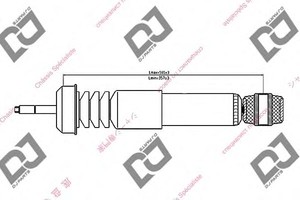 Фото Амортизатор DJ PARTS DS1411HT