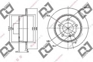 Фото Гальмівний диск DJ PARTS BD1137