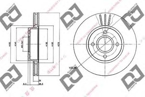 Фото Гальмівний диск DJ PARTS BD2071