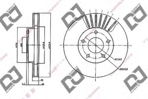 Фото Гальмівний диск DJ PARTS BD2039