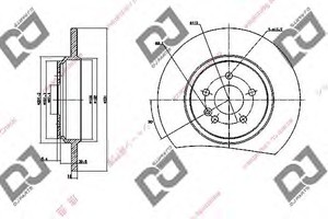 Фото Гальмівний диск DJ PARTS BD1153