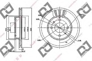 Фото Гальмівний диск DJ PARTS BD2054