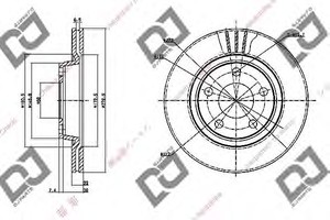 Фото Гальмівний диск DJ PARTS BD1173