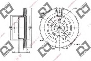 Фото Гальмівний диск DJ PARTS BD2005