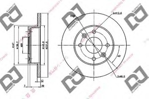 Фото Гальмівний диск DJ PARTS BD1865