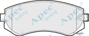 Фото Комлект гальмівних колодок, дисковий механізм APEC braking PAD1147