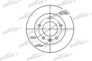 Фото Гальмівний диск Patron PBD2790