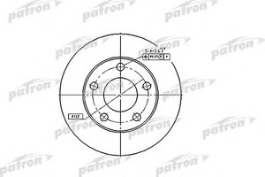 Фото Гальмівний диск Patron PBD4026