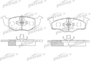 Фото Комплект гальмівних колодок, дискове гальмо Patron PBP1054