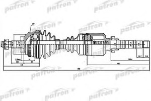 Фото Привідний вал Patron PDS0145