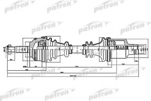 Фото Привідний вал Patron PDS1398