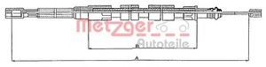 Фото Трос, паркувальна гальмівна система Metzger 10.739