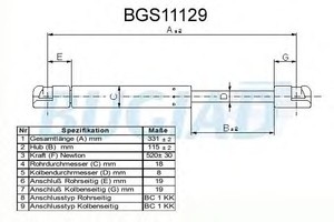 Фото Сайлентблок переднего верхнего рычага задний BUGIAD BGS11129